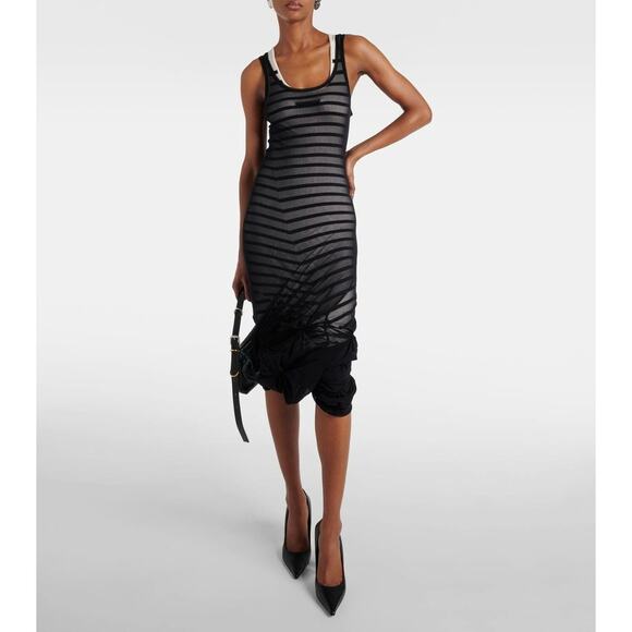 ❤️Jean Paul Gaultier Striped Midi Dress❤️ - Picture 2 of 3